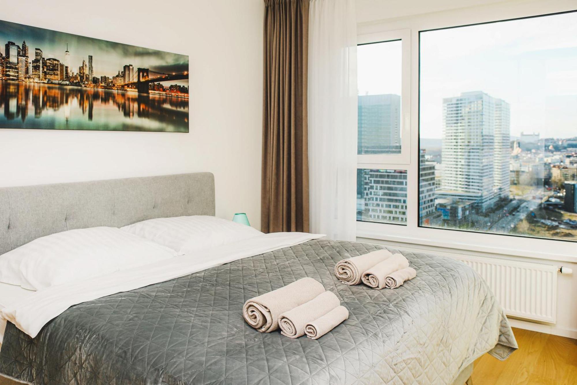 Sag 20Th Floor Klingerka Residence Castle View Free Parking Free Wifi Bratislava Bagian luar foto